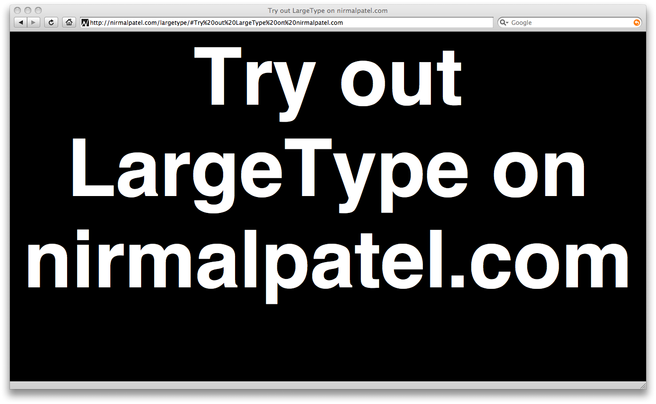 LargeType Screenshot